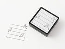 Midori Paintable Stamp - Pre-Inked - Lined