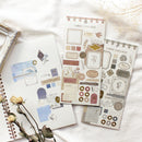 Mind Wave Collage Libre Papier Stickers