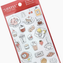 Mind Wave Lifeful Illust Stickers - Cafe