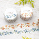 Mind Wave Palette Series Masking Tape - Blue Flowers