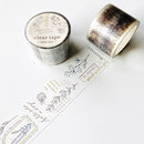 Mind Wave Vintage Clear Masking Tape - Calm Line