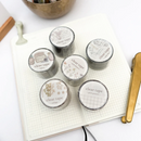 Mind Wave Vintage Clear Masking Tape - Calm Line