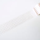 Mind Wave Vintage Clear Masking Tape - Grid Pattern