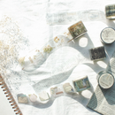 Mind Wave Vintage Clear Masking Tape - Grid Pattern