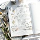 Mind Wave Vintage Clear Masking Tape - Grid Pattern