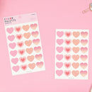Paperian Color Palette Stickers - Hearts