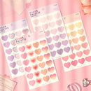 Paperian Color Palette Stickers - Hearts