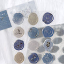 Q-Lia Sealing Dear Clear Stickers - Dark Blue