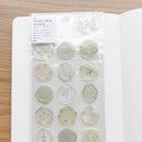 Q-Lia Sealing Dear Clear Stickers - Sage
