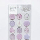 Q-Lia Sealing Dear Clear Stickers - Purple
