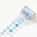 Sun-Star Die-Cut Dot Washi Sticker Roll - Sky