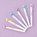 Sun-Star Ninipie Marker Pen & Highlighter - 6 Color Set - Pastel