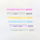 Sun-Star Ninipie Marker Pen & Highlighter - 6 Color Set - Pastel