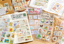 Vintage Letter Stamp Stickers