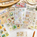 Vintage Letter Stamp Stickers