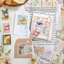 Vintage Letter Stamp Stickers