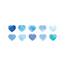 Watercolor Heart Masking Sticker Roll