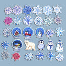 White Winter Paper Stickers