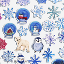 White Winter Paper Stickers
