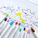 Zebra Clickart Knock Sign Pen 12 Color Set - Dark