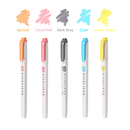 Zebra Mildliner Double Sided Highlighters - 5 Rare Color Set
