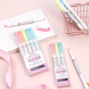 Zebra Mildliner Double Sided Highlighters - 5 Pastel Color Set