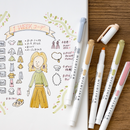 Zebra Mildliner Double Sided Highlighters - Mild Natural