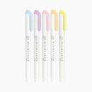 Zebra Mildliner Double Sided Highlighters - Mild Pastel