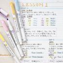 Zebra Mildliner Double Sided Highlighters - Mild Pastel