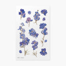 Appree Pressed Flower Stickers - Larkspur