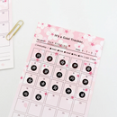 Paperian Cherry Blossom 30 Days Goal Tracker - 12 Sheets
